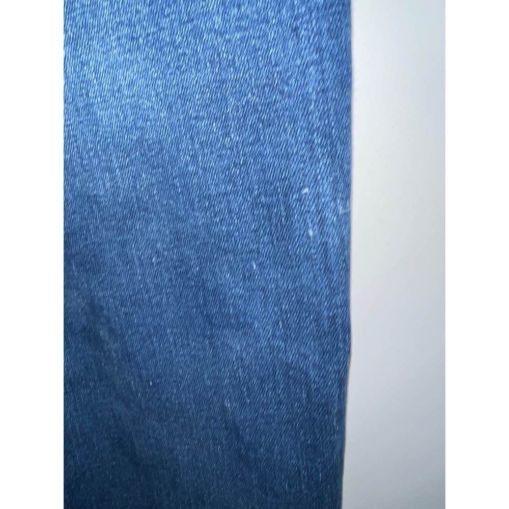 Bagatelle Collection High Rise Wide Leg Crop Jeans Raw Hem Blue Size 26 82299 - Picture 8 of 9